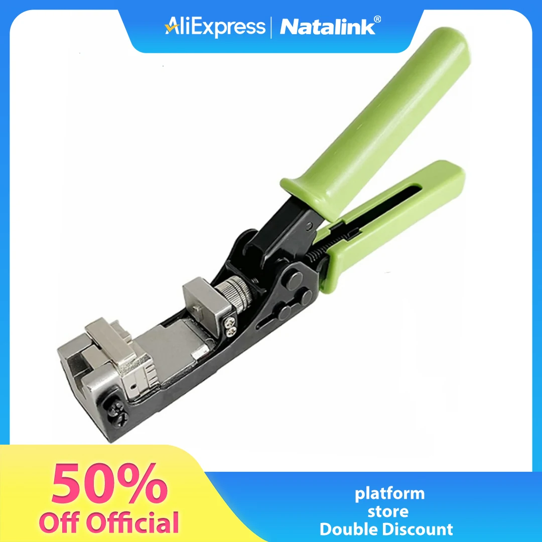 Natalink 180° Network Module Punch Down Tool Wire Cutter RJ45 Module Keystone Jack Termination for CAT5 CAT6 4-Pair Jacks