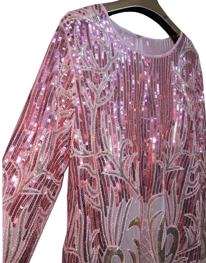 Sequined Blouses for Women, Sexy Lady Blouses, Shiny Pink Tops, Club Shirts, Female Blouses