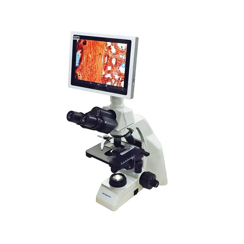 

Lab Compound Biological Binocular Microscopio LCD Display Optical Microscope