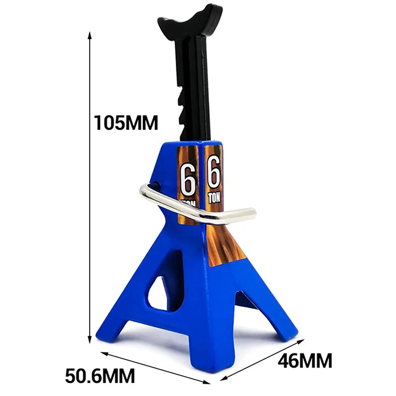 Miniature toys 6 Ton Simulation Jack Stands Lift Pair Rack Model for Remote Toy Car Truck Tire Change