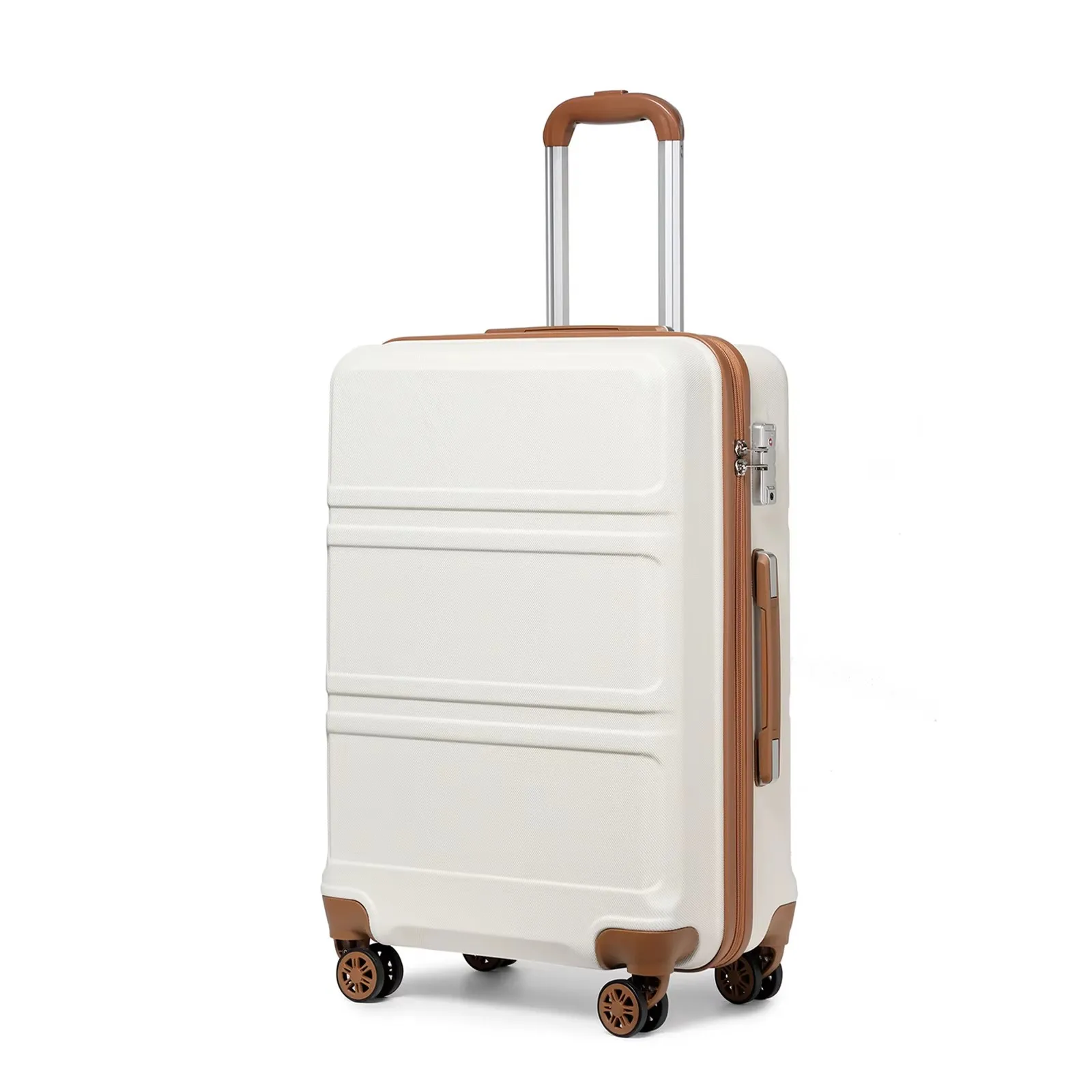 Kono Lightweight Cabin Suitcase - 20/24/28 Inch ABS Hard Shell, Fits EasyJet Under Seat, large-Compact Carry-On Trolley Case image 3