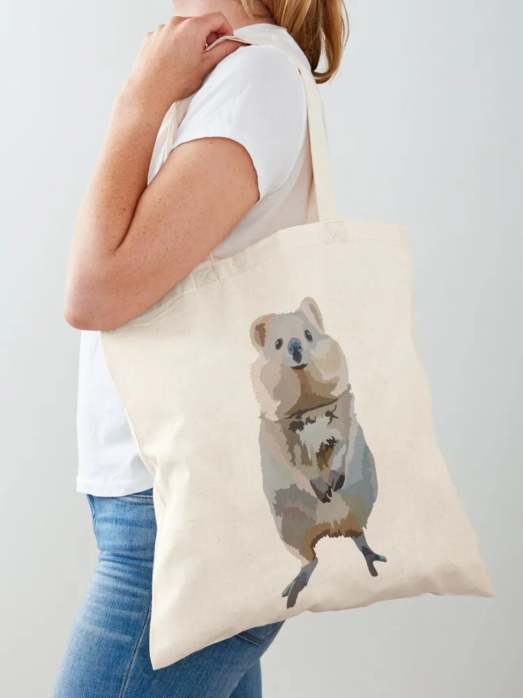 

Q is for Quokka Tote Bag Woman shopper bag reusable grocery bags Fabric bag reusable shopping bags