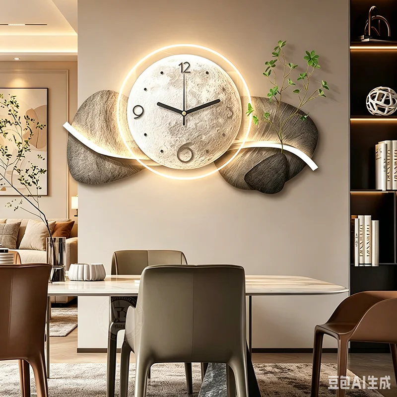 Irregular Lounge Clock Wall Large Size Decoration Living Room Universal Wall Clocks Art Mural Horloge Murale Salon Furniture