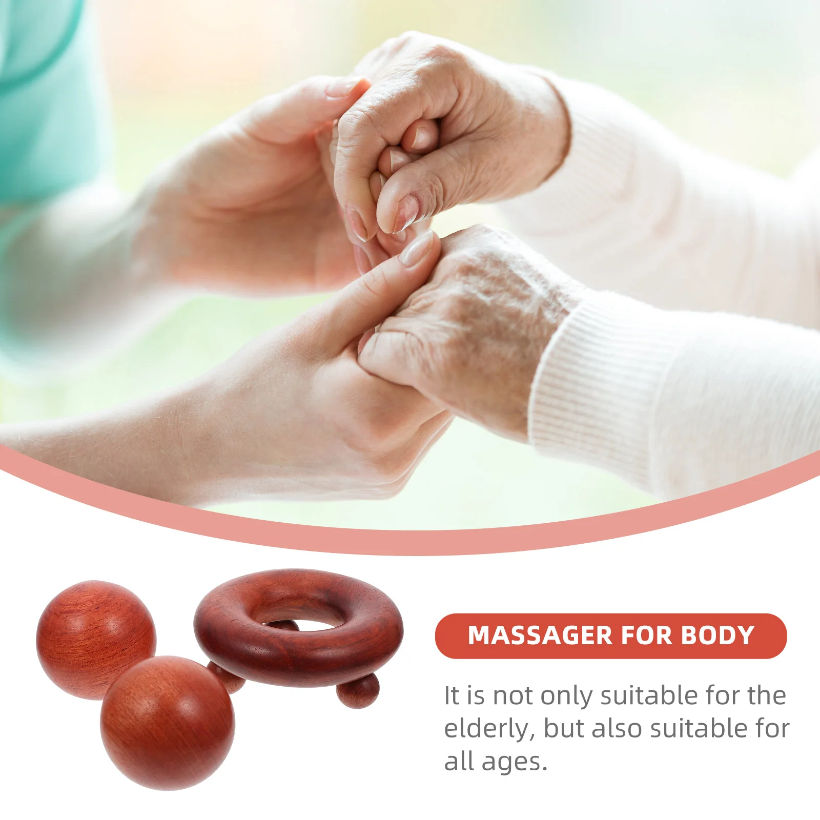 

2Pcs Handheld Massager Set Acupuncture Body Massager Creative Design Promote Blood Circulation Useful Massage Supply for All