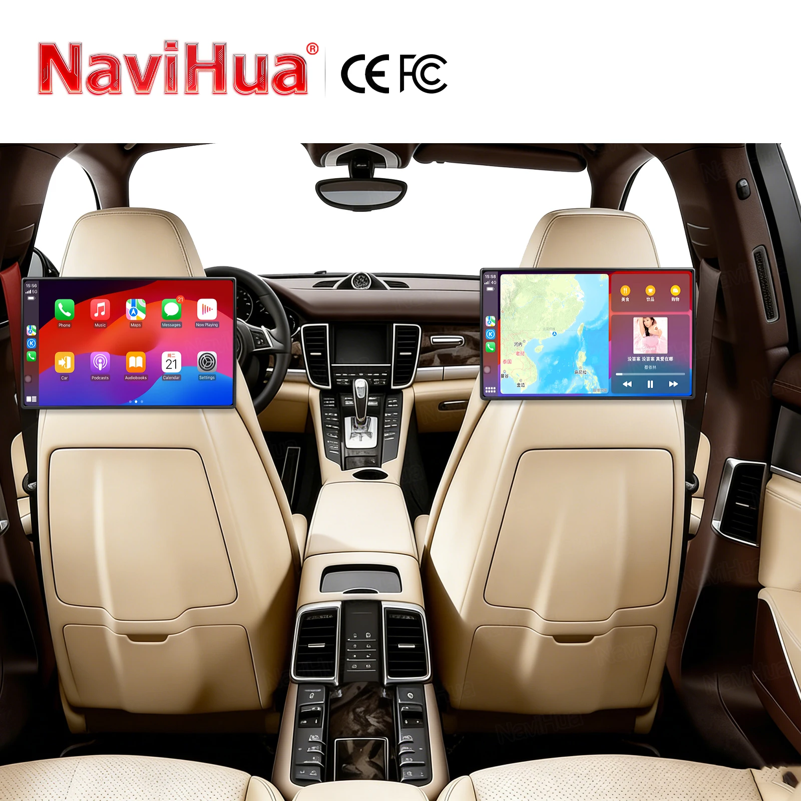 

Navihua для Porsche Cayenne 2018+ — Обновление автомобиля: 11.4'' Android монитор для задних сидений с Wi-Fi и сенсорным экраном