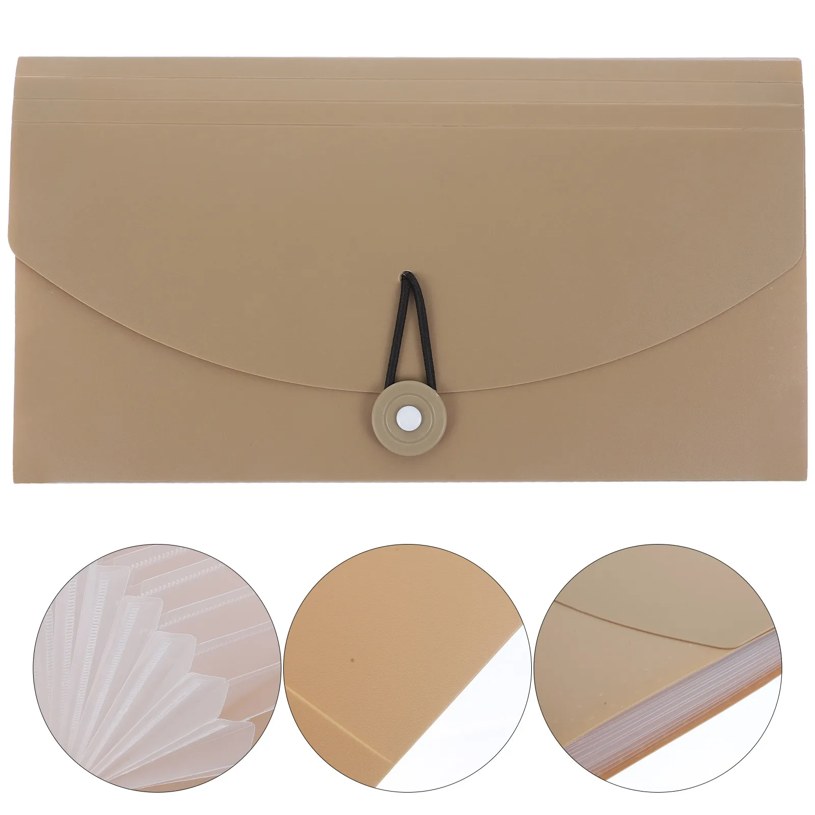 

Expanding Accordion File Folder 13 Pockets Organizer Portable Waterproof Plastic Document Storage Office Study