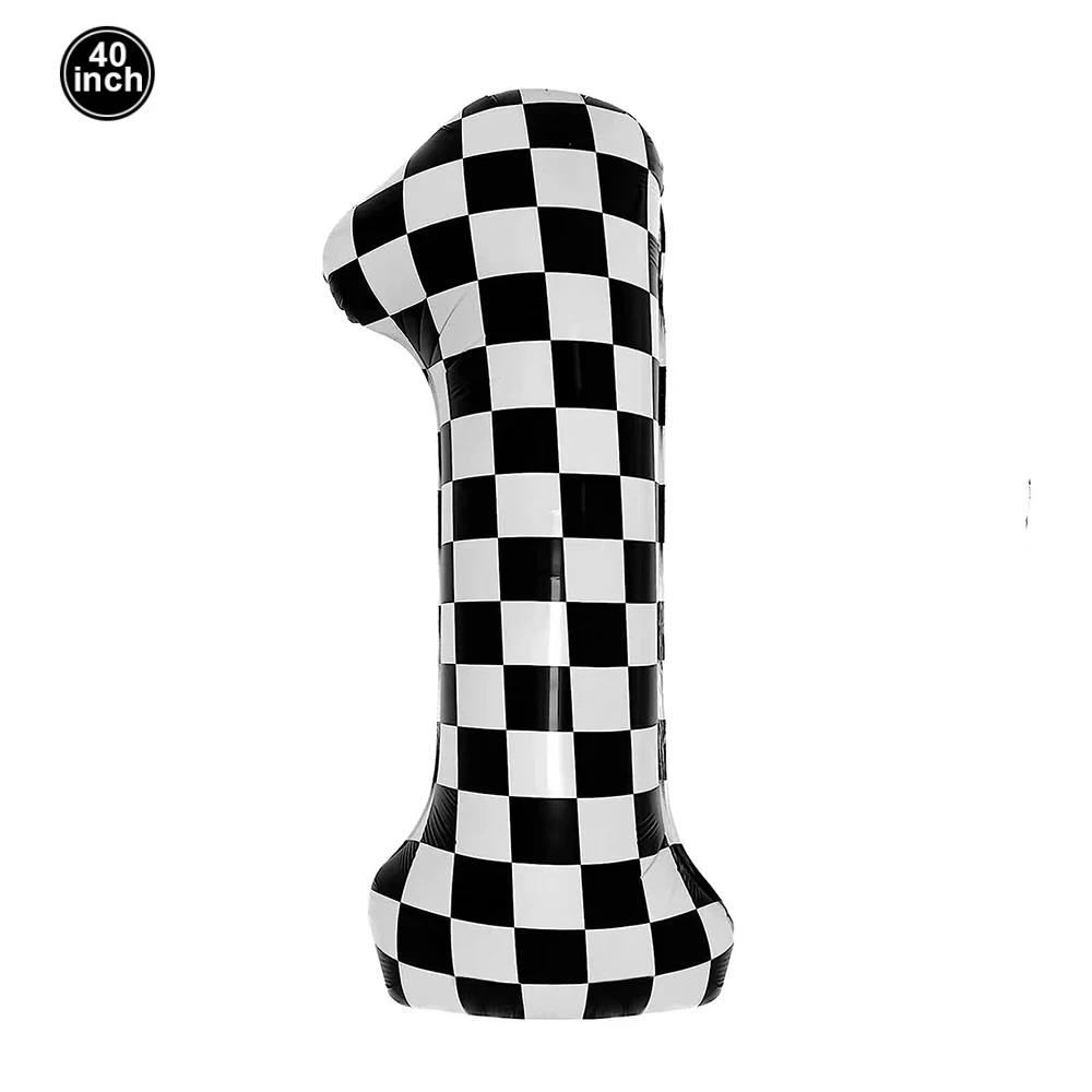 Black & White Checkered Flags Race Car Happy Birthday Banner Tablecloth Kids Boys Racing Car Birthday Party Decorations Supplies