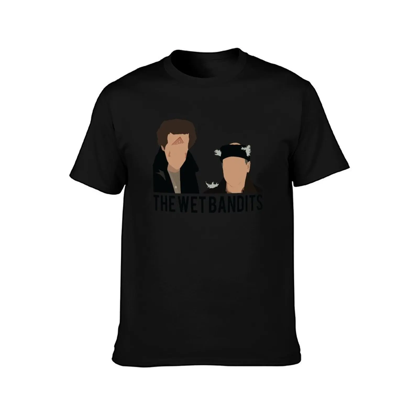 Home Alone - The Wet Bandits T-Shirt, Summer Casual Cotton Tee, Oversized Streetwear Tops, Vintage Graphic Print, 100% Cotton
