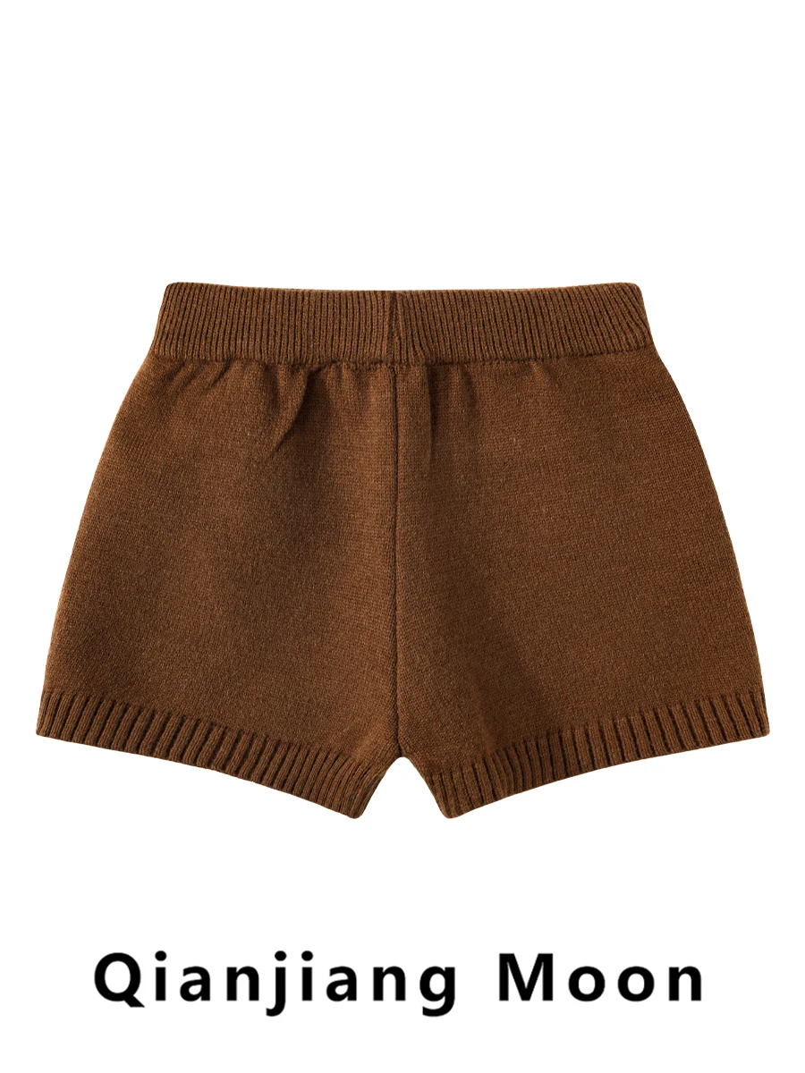 Retro gebreide wijde pijpen wikkel rond broek dames vroege herfst 2025, nieuwe kleine maat afslankende losse veelzijdige ort broek