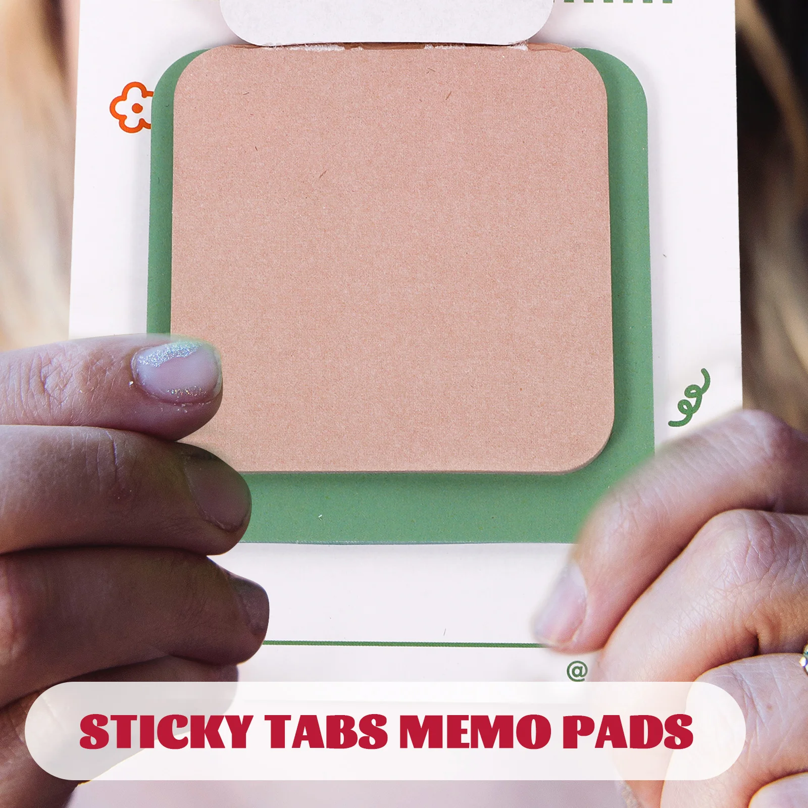 

4pcs Tearable Lovely Memo Stickers To-Do List Schedule Memo Pads Portable Small Note Pads Self-Adhesive Sticky Tabs Compact Book