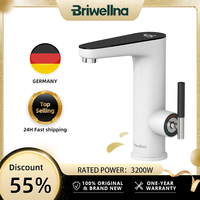 Briwellna Electric Water Heater 220V Kitchen Faucet Tankless Geysers Faucet Heater Heating Tap Instantaneous Heaters Robinet