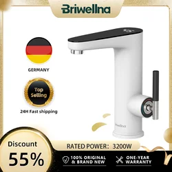 Briwellna elektrikli SU ISITICI 220V mutfak musluk Tankless gayzerler musluk isıtıcı isıtma dokunun anlık ısıtıcılar Robinet