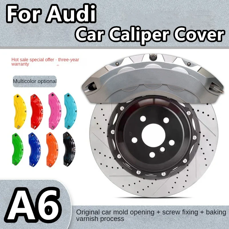 For Audi A6 Car Brake Caliper Cover Aluminum Fit Avant 30 35 50 TFSI quattro e-tron 2012 2014 2015 2016 2017 2018