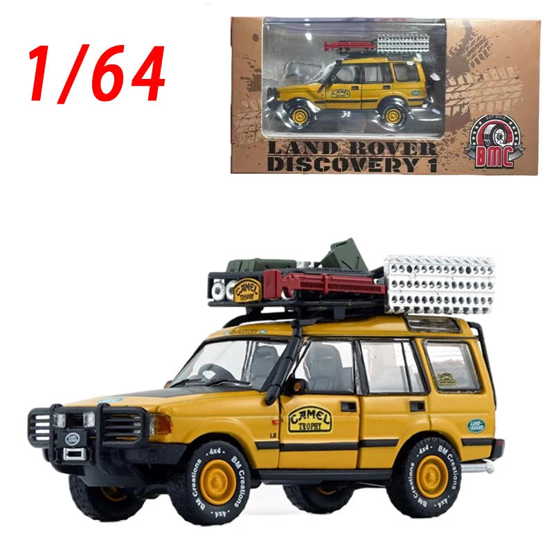 

BMC Diecast 1/64 Scale Land Rover Alloy Car Model 1998 Land Rover Discovery 1 Play Vehicles Camel Cup Racing Model Cars