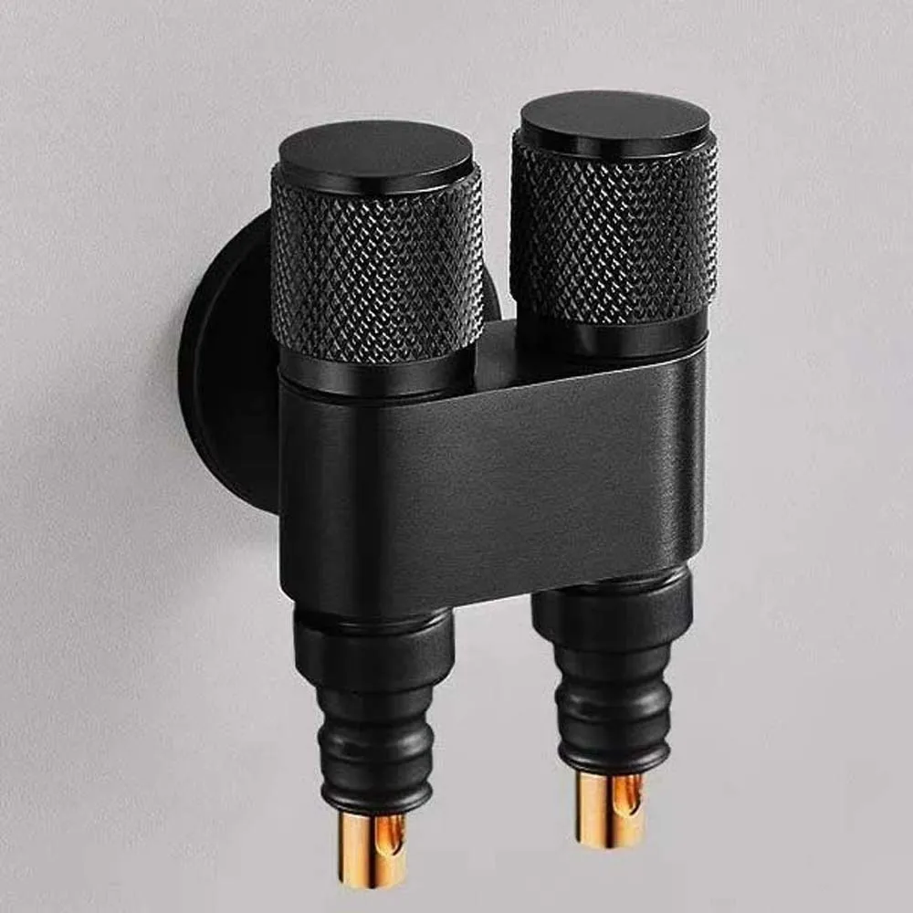 

Универсальный интерфейс, двойной выпускной клапан, ручка из нержавеющей стали, запорный клапан для душа, смеситель с узором личи