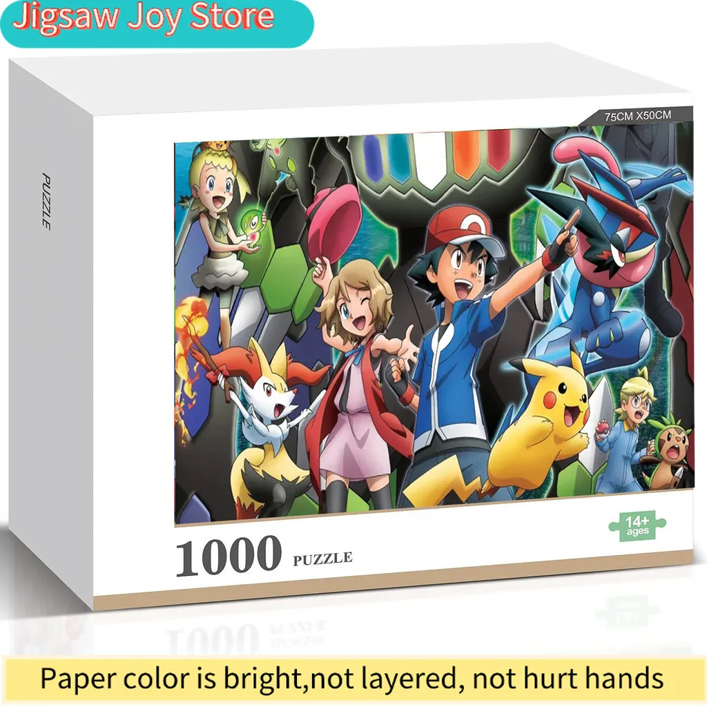 

Пазл серии Pokémon XYZ, красочный, для детей, аниме-игра, развивающая игрушка, снимающая стресс