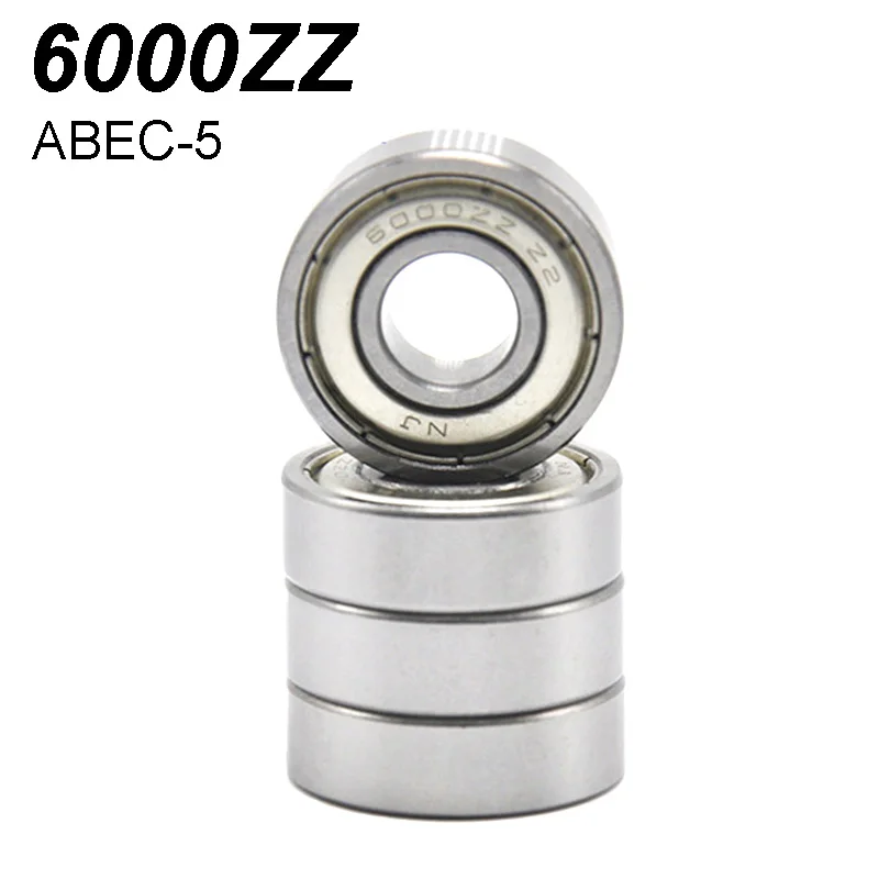 

10Pcs 6000ZZ Bearing подшипники ABEC-5 Miniature Deep Groove Metal Shielded Ball Bearing 6000 ZZ Chrome Steel Bearings 10x26x8mm