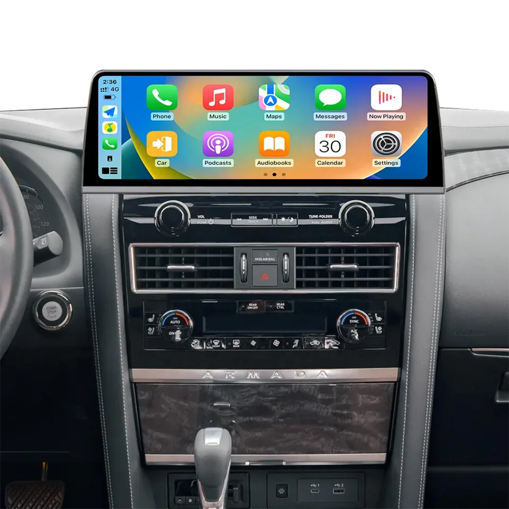 

16.2'' Latest 2023 Android 12 Car Radio Player Stereo Gps Navigation For Patrol Y62 2013-2022 Wireless Charging Carplay 4G 360