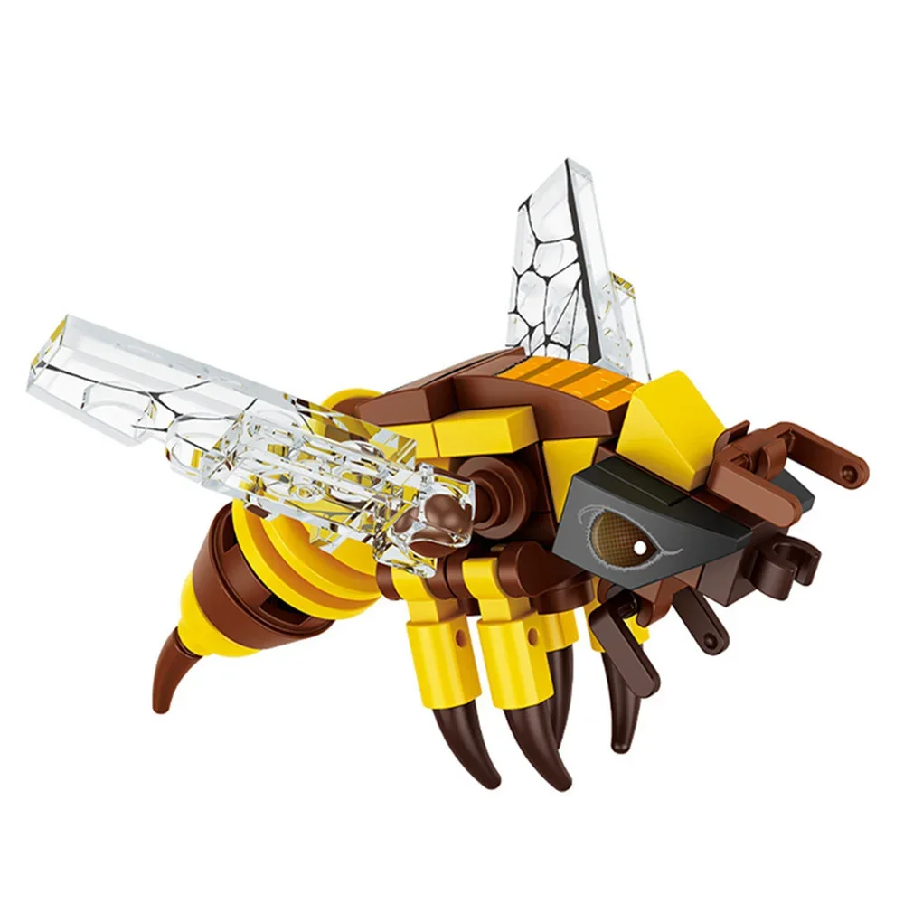 Moc Insect Diermodel Bee Mier Vlinder Cricket Sprinkhaan Set Bouwstenen Diy Kinderen Puzzel Monteren Speelgoed Jongen Kid Gift
