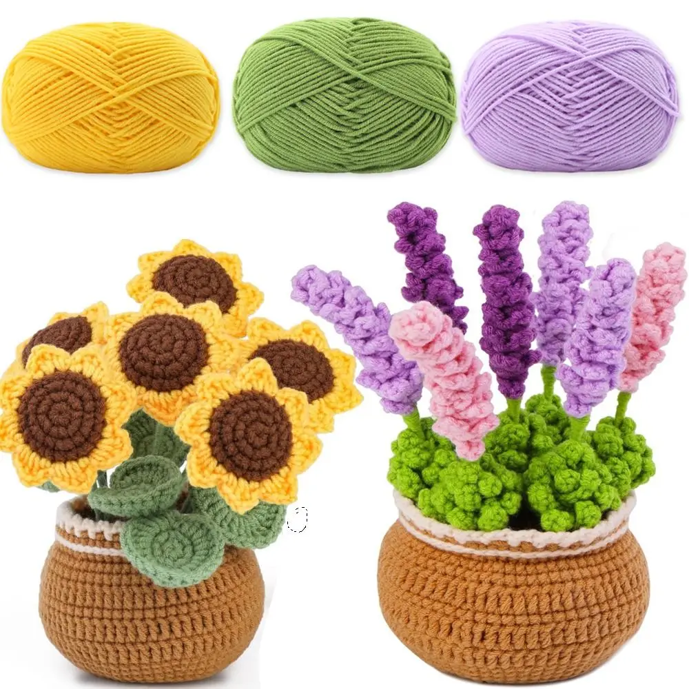 

New 35g Chenille Yarn 84m 4ply Weight Crochet Yarn Doll Making Dyed Color Milk Cotton Yarn Handmade Craft