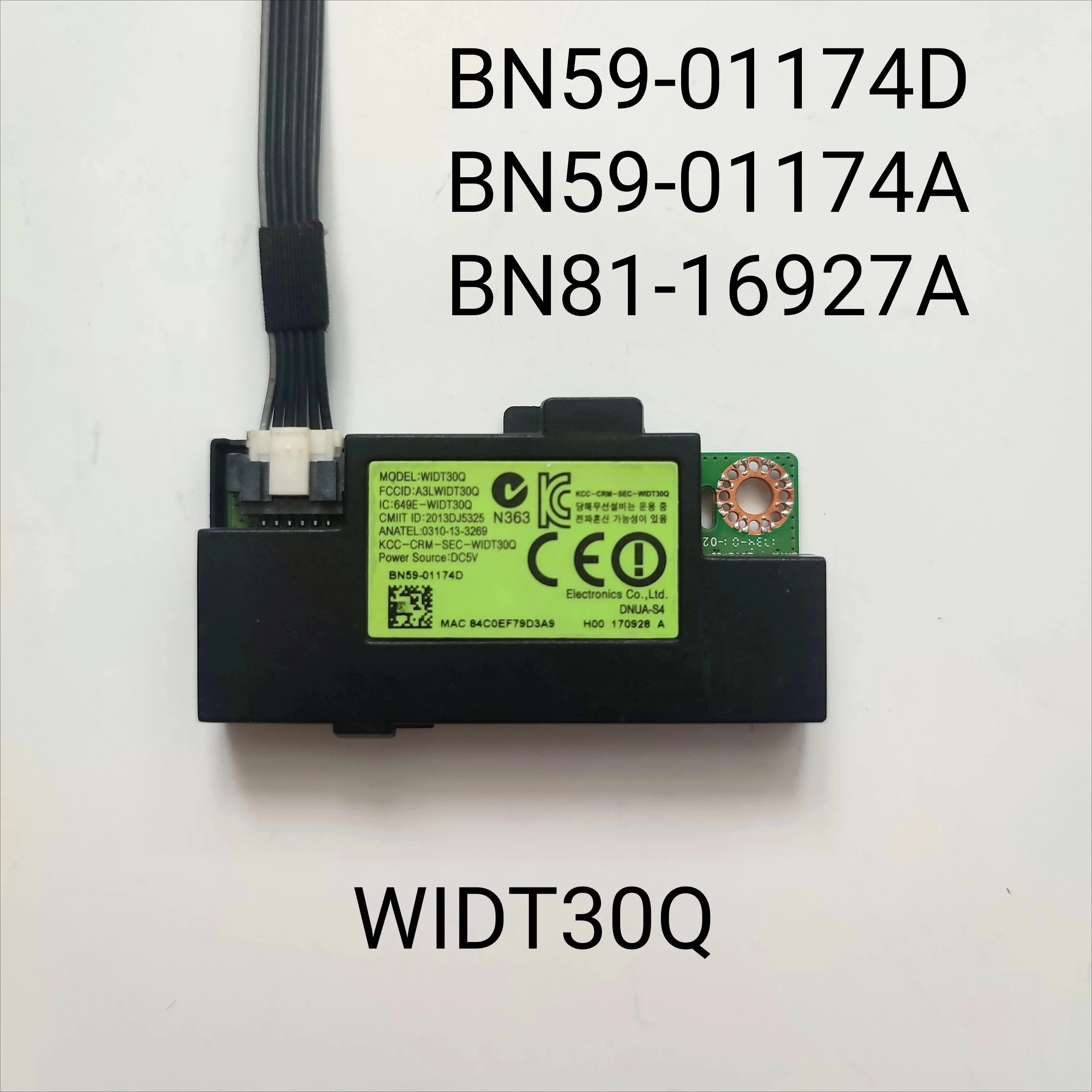 

BN59-01174D BN59-01174A BN81-16927A WIDT30Q Bluetooth Module & Wi-Fi Module Board Fits For UN32J5500AF UN40J5500AF UN48J5500AF