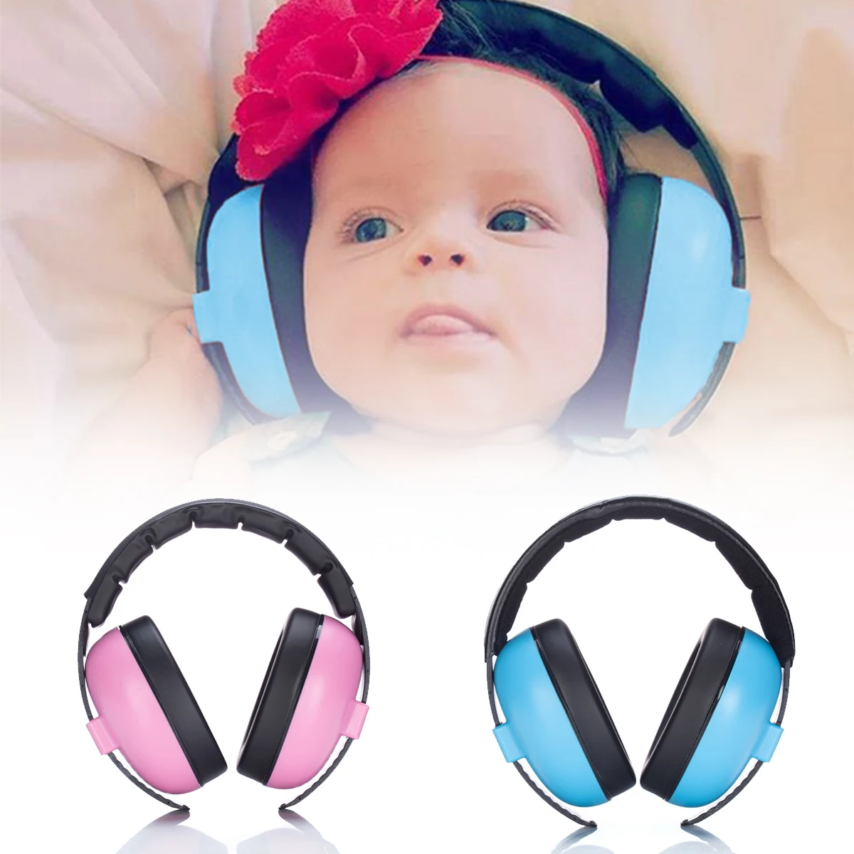 New Baby Headphones Children Sleep Ear Stretcher Baby Ears Protection Children Earmuffs Sleeping Earplugs Child Anti Noise