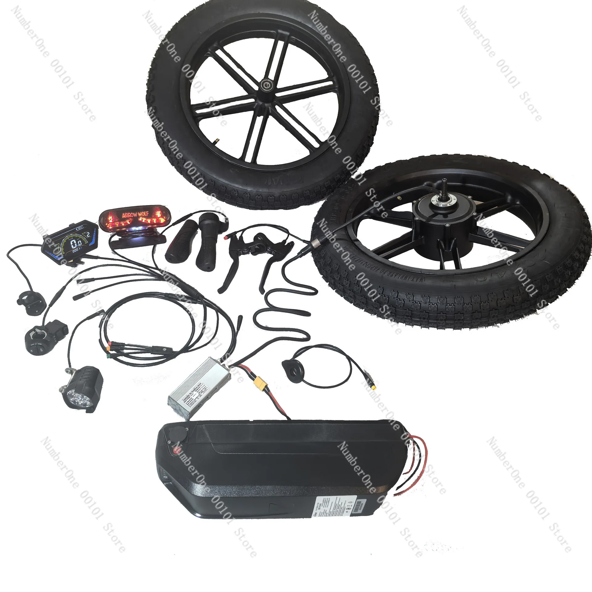 Electric Bicycle Motor Kit Electric Vehicle Smart Instrument Electric Vehicle Controller Vehicle Headlights Tail Lights
