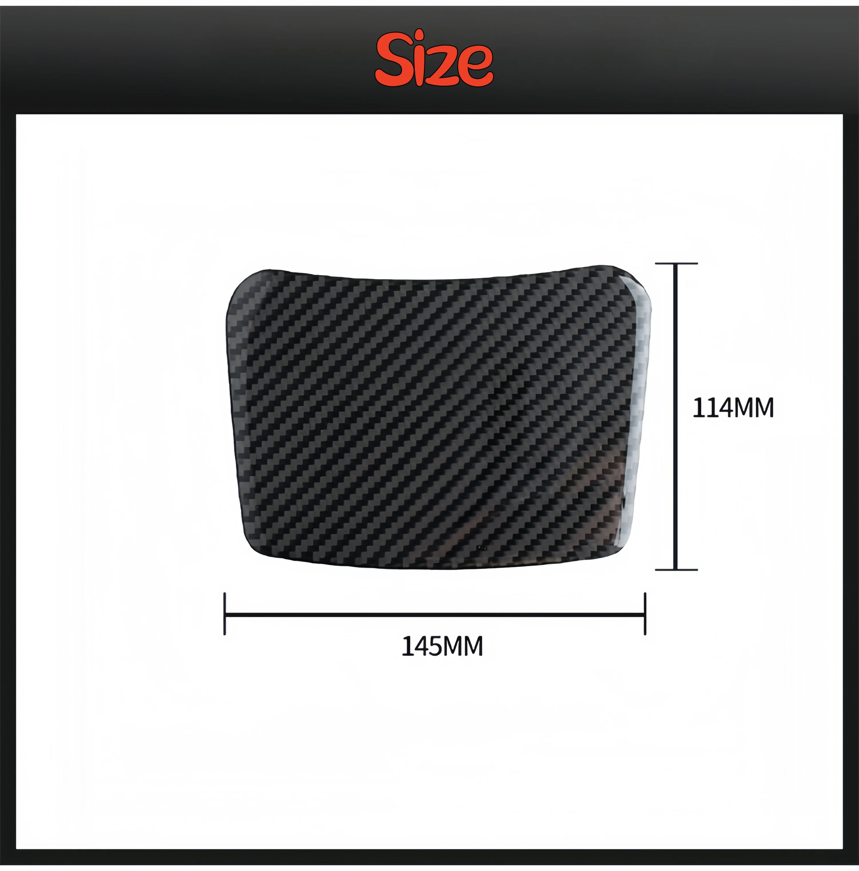 For Chevrolet Camaro 2017-2022 Car Accessories Carbon Fiber Interior Auto Rear Storage Box Panel Trim Cover Decorative Sticker