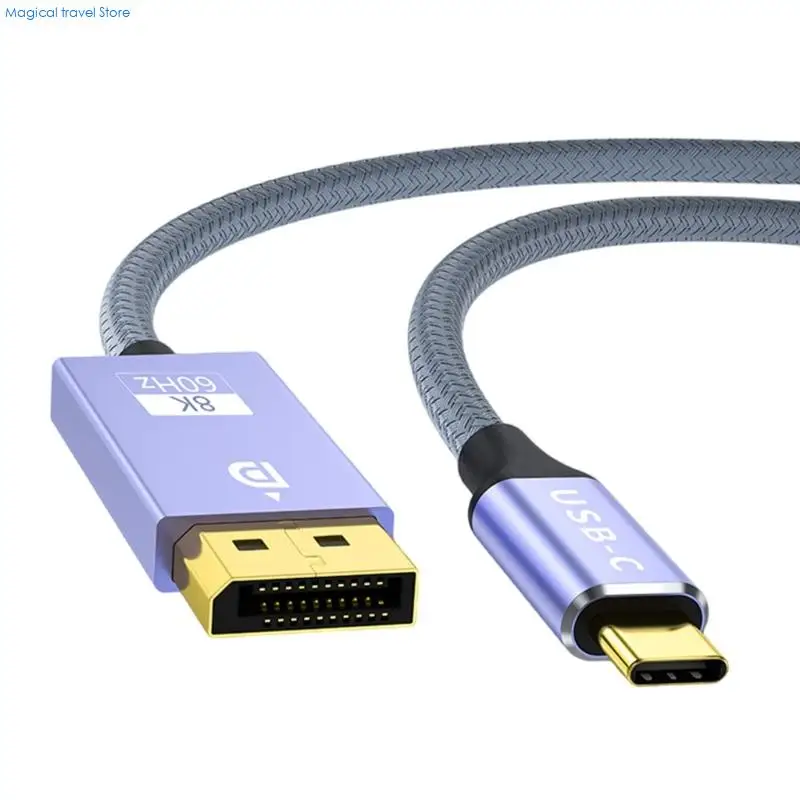 N2UB USB C To 1.4 Extension Cable Supports 8K@60Hz 4K@144Hz 2K@165Hz Cable for Computer Desktop Laptop Gaming
