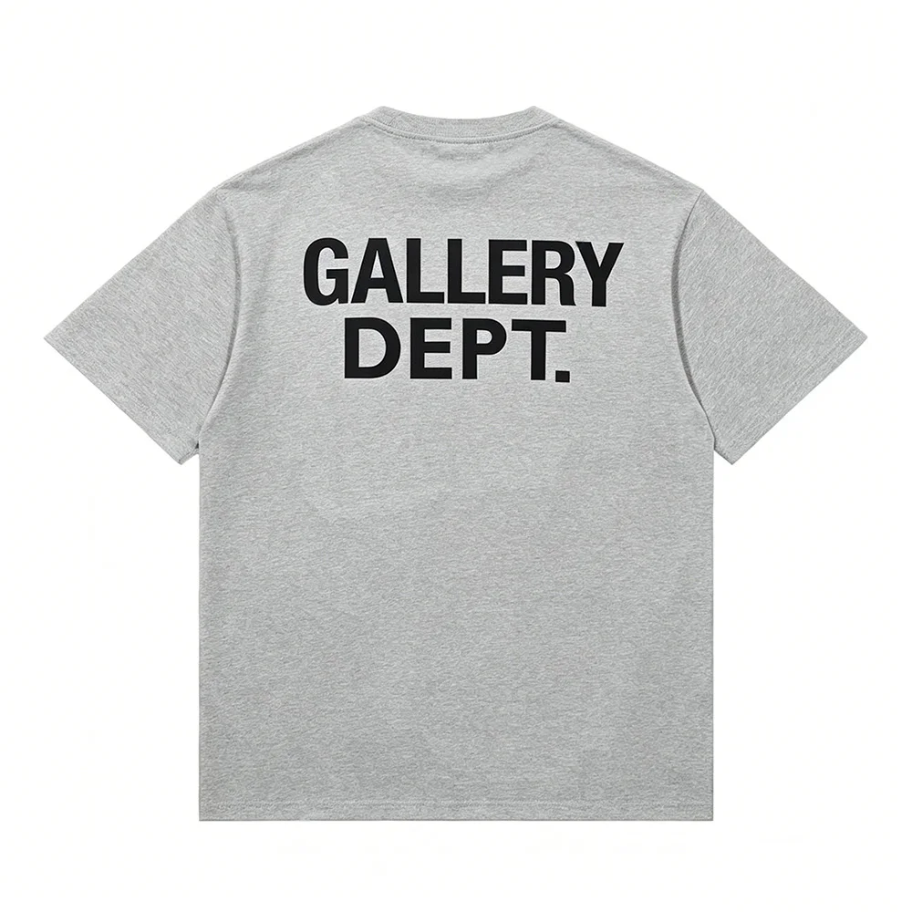 Galerie-Abteilung T-Shirt mit Buchstabendruck aus Reiner Baumwolle Amerikanischer Streetwear-Stil Locker Geschnittenes Kurzarm-Oberteil für Kinder – Detail 2