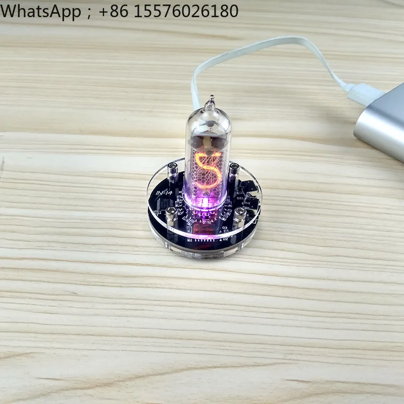 Single tube IN-14 glow clock IN14 nixie clock