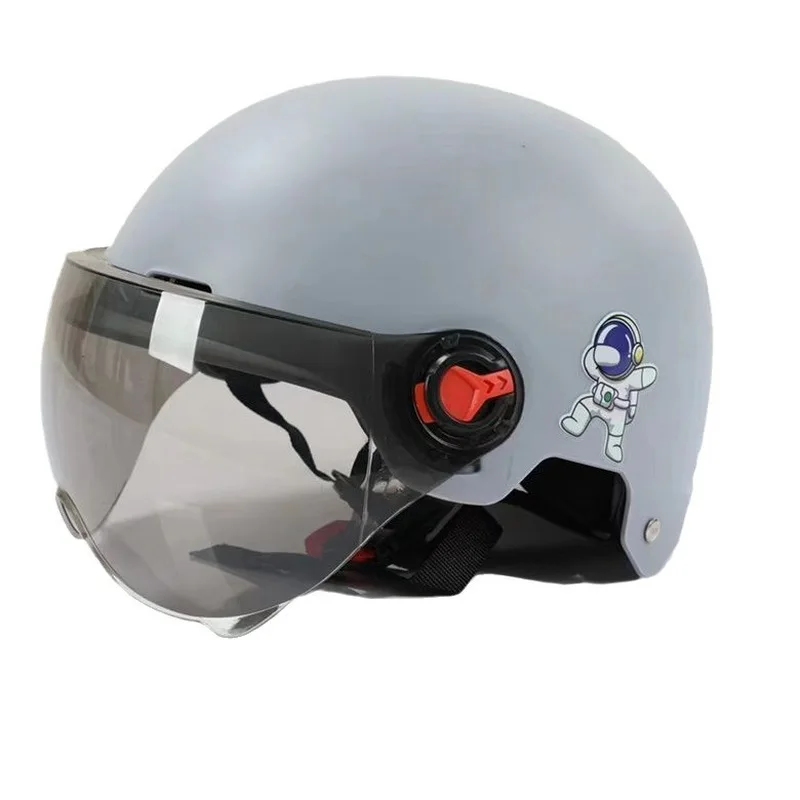 2025 الرجال دراجة نارية خوذة امرأة محرك كهربائي سيارة دراجة سكوتر مفتوحة الوجه نصف خوذة مكافحة قبعة السلامة قبعة دراجة مع نظارات