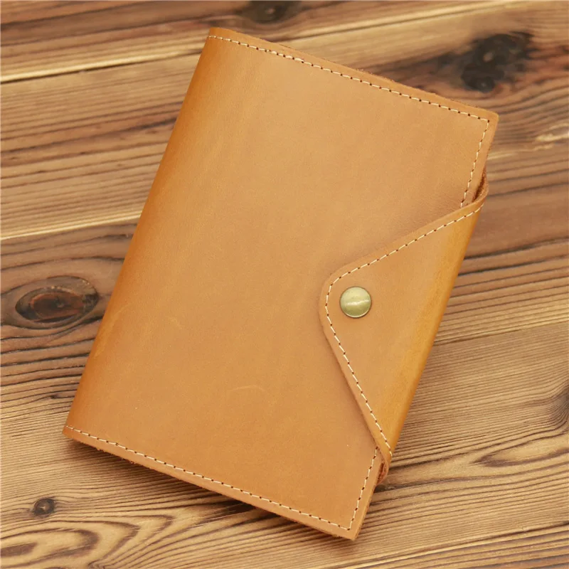 Couverture de passeport vintage en cuir véritable pour hommes et femmes, porte-cartes bancaires, étui portefeuille, accessoires de voyage, billet, crédit, pièce d'identité