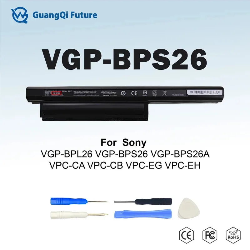 VGP-BPS26 44WH BPS26 batería para Sony Vaio VGP-BPL26 VGP-BPS26 VGP-BPS26A VPCEH16EC Vaio CA CB EG EH EJ EL