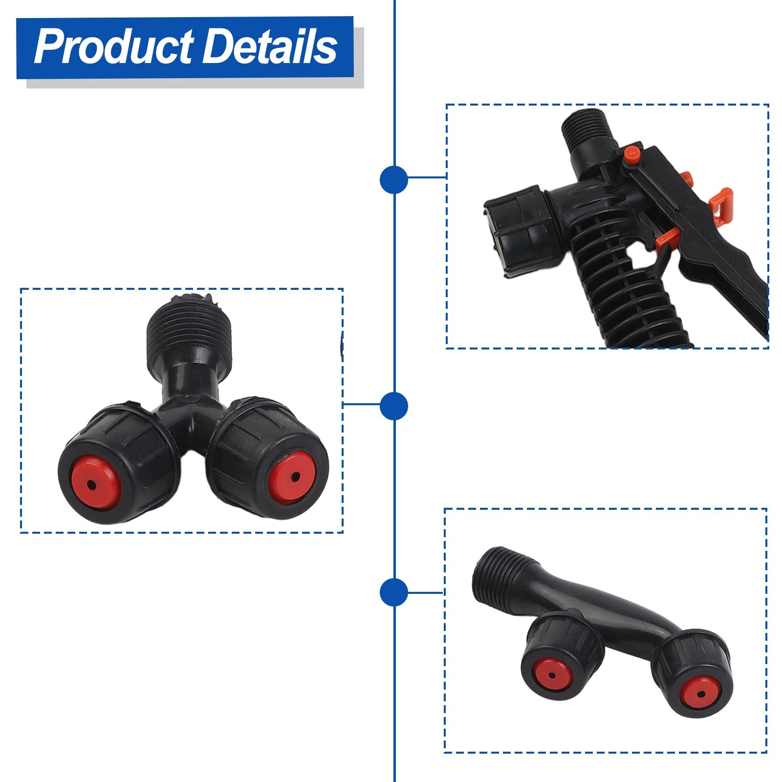 Ergonomic Locking Handle Sprayer Wand Acid Resistant Design Continuous Operation Feature For 1 4 And 3 8 Hoses