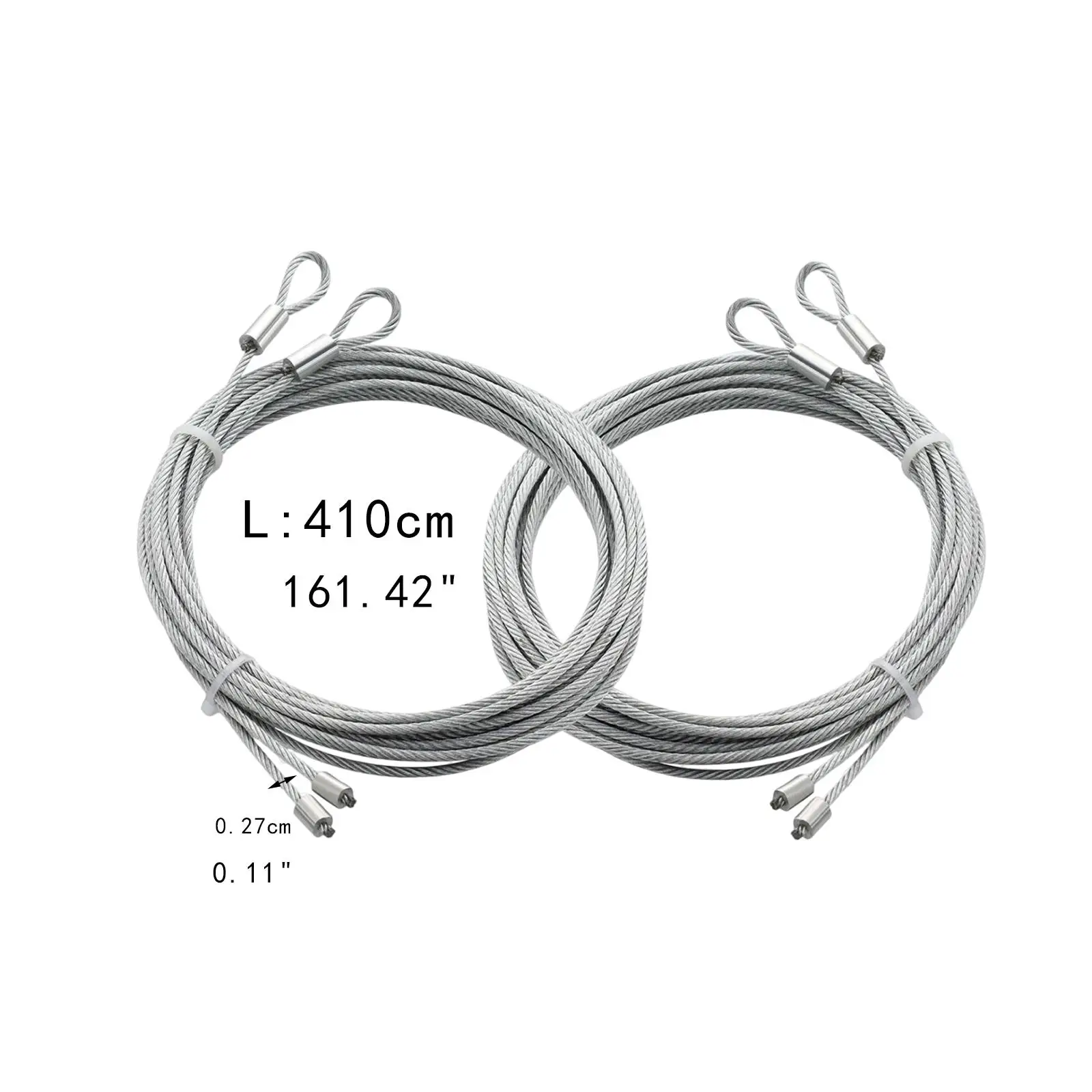 Garage Door Cables Replacement 1M Long Premium Stainless Steel Sturdy Parts Torsion Spring Compatible Usage