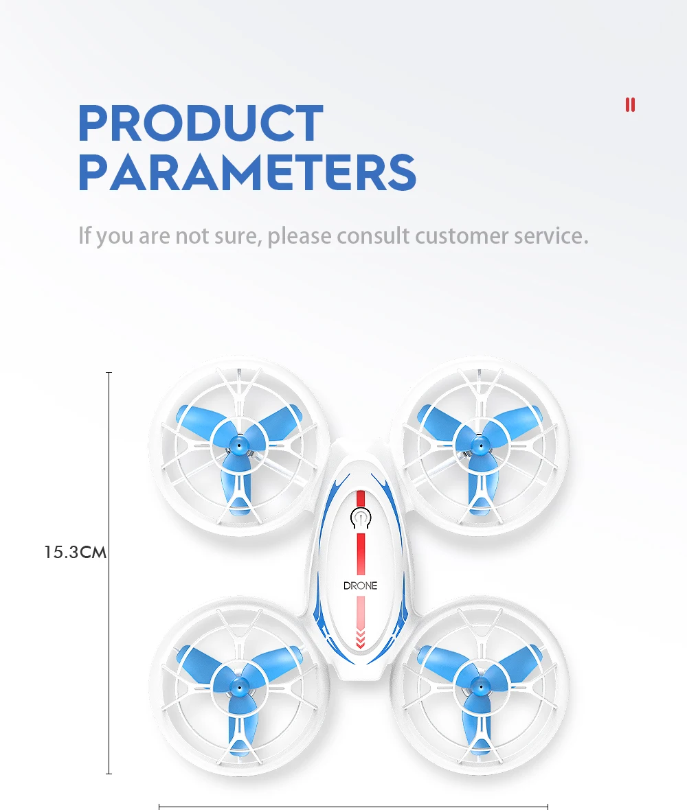 Full Protection Cool LED Lighting Colorful RC Drone 2.4G Hover Headless Mode RC Drone Quadcopter Rolling Aircraft Boy Gifts ToyS