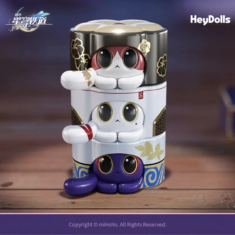 Mihoyo Honkai Star Rail Mini Blind Box Anime Figure Ruan Mei Cat Cake Collectible Surprise Gift For Game Fans