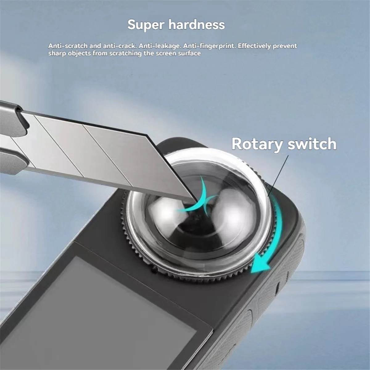 Para Insta360 X4 lente protectora espejo cubierta protectora de cámara