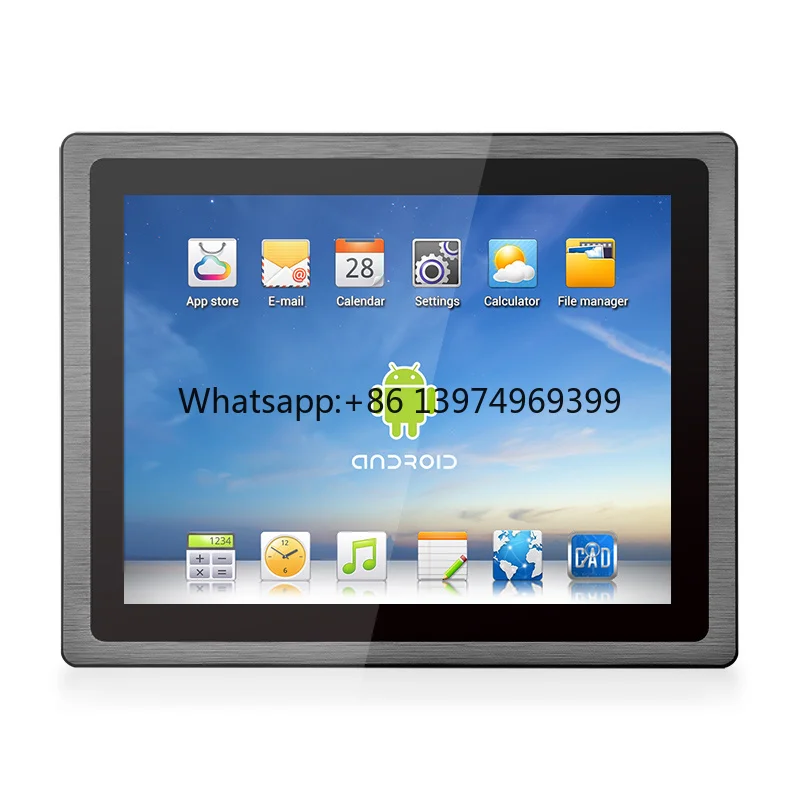 Logo Custom All In One Computer Android Rk3288 I3 I5 I7 12Inch Industrial Touch Screen Android Panel Pc