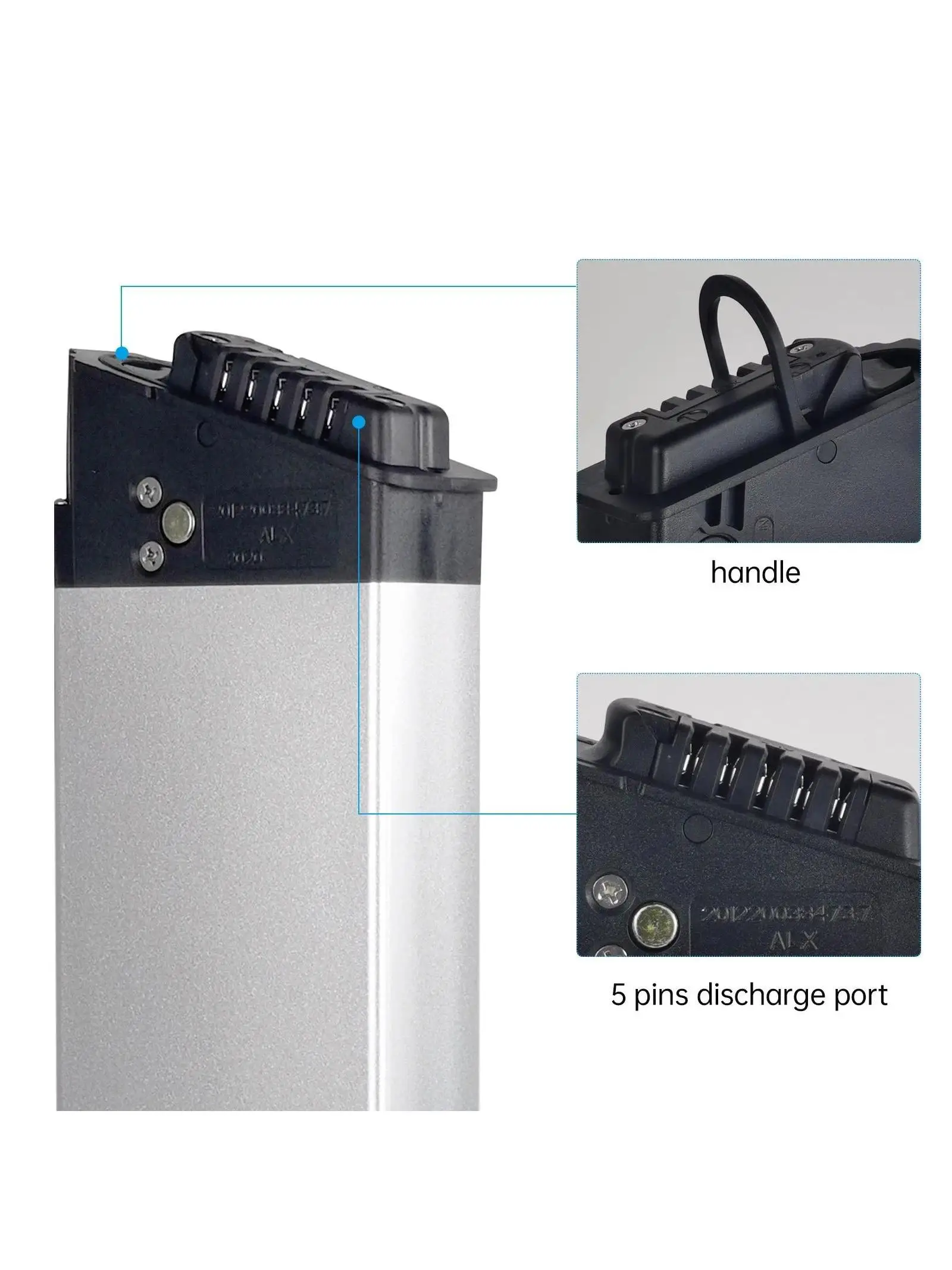 36V 48V 10.4Ah 750W Ebike Batterij voor Samebike LO26 20LVXD30 DCH-006 Vouwfiets Li-ion Batterij 17Ah Hoge Capaciteit met Oplader - afbeelding 2