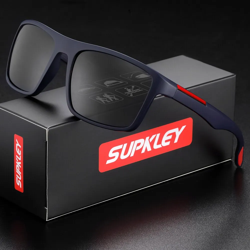 Supkley ultraleicht tr90 sonnenbrille herren hd polarisierte sonnenbrille uva & b schutz brillen accessoire mit original verpackung