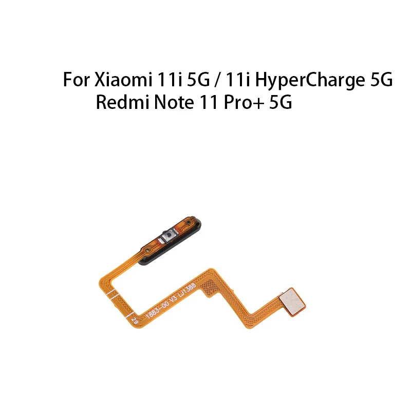 org Home Power Button Fingerprint Sensor Flex Cable For Xiaomi 11i 5G / 11i HyperCharge 5G / Redmi Note 11 Pro+ 5G