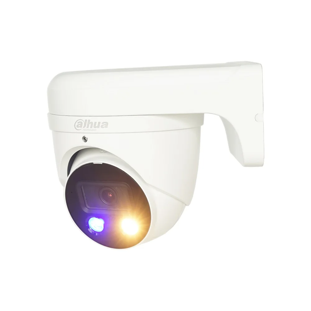 Dahua 8MP Smart Dual Light Active Deterrence Fixed-focal Eyeball WizSense Network Camera HDW3849H-AS-PV S4 built-in Mic speaker