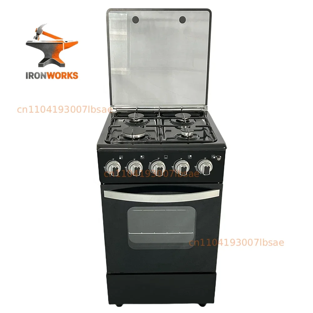 Kitchen Appliance 4 Burner Gas Stove With Oven 4 Burner Gas Cooker With Oven