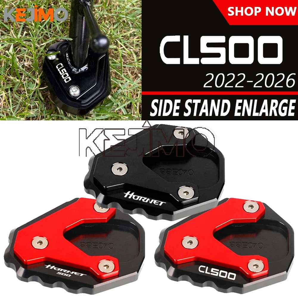 

HORNET500 Motorcycle Extension Pad Side Stand Kickstand FOR HONDA CB500 Hornet CB500HORNET CL500 2023 2024 2025 2026 CL 500 2022
