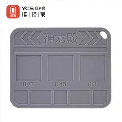 YCS Magnetic Curved Universal Silicone Tin Plainting Pad Anti Heating Insulation Base for Phones CPU IC BGA Reballing Repair