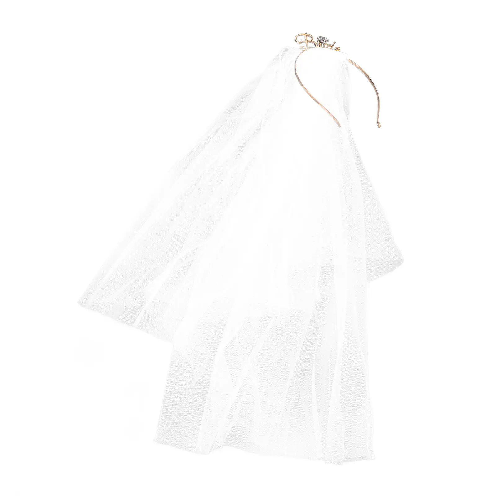

Wedding Headpiece for Bride Stylish Bridal Headband with Veil Secure Fit Ideal for Evening Party Prom Celebrations