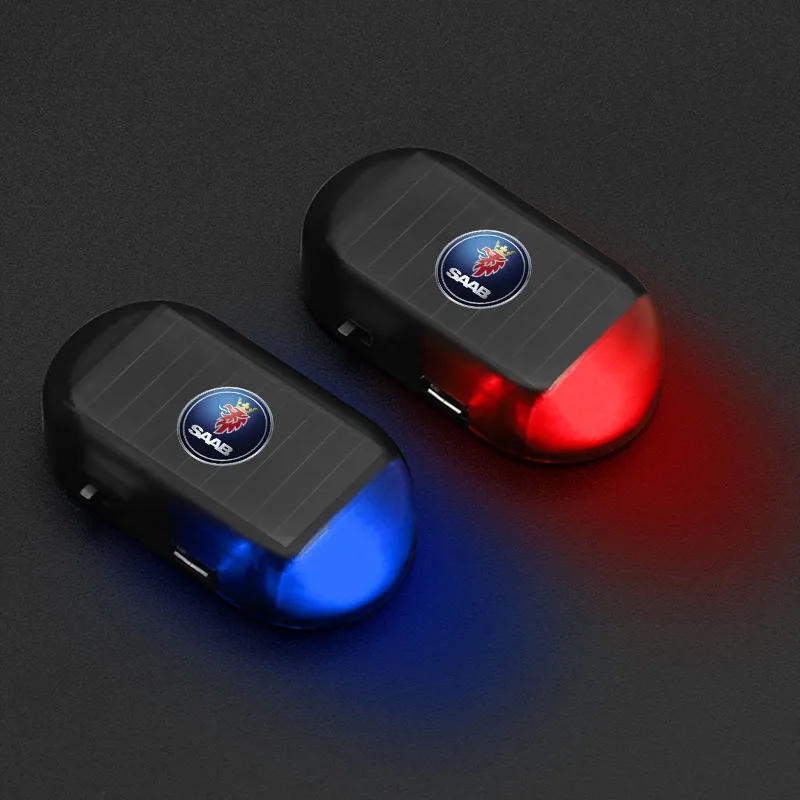 

Светодиодный поддельный светильник безопасности на солнечной энергии, имитирующий автомобильный светодиодный сигнальный светильник для SAAB 9000 900 600 428 03-10 9-3 9-5 9-7 9-X 93 95 99