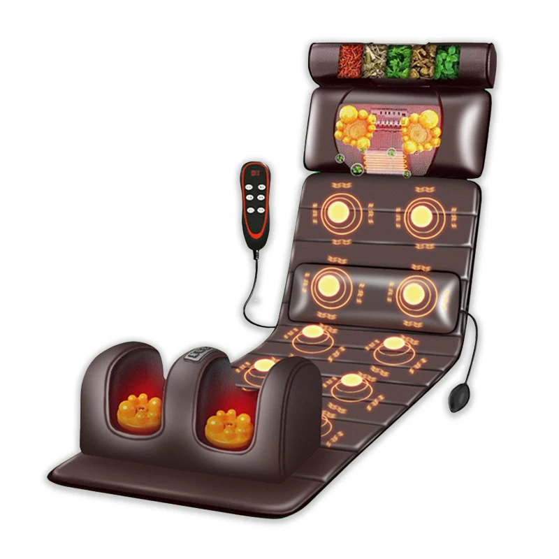 

Electric Shiatsu Heating Massage Cushion Mattress Body Care Massager with Vibrating Feature